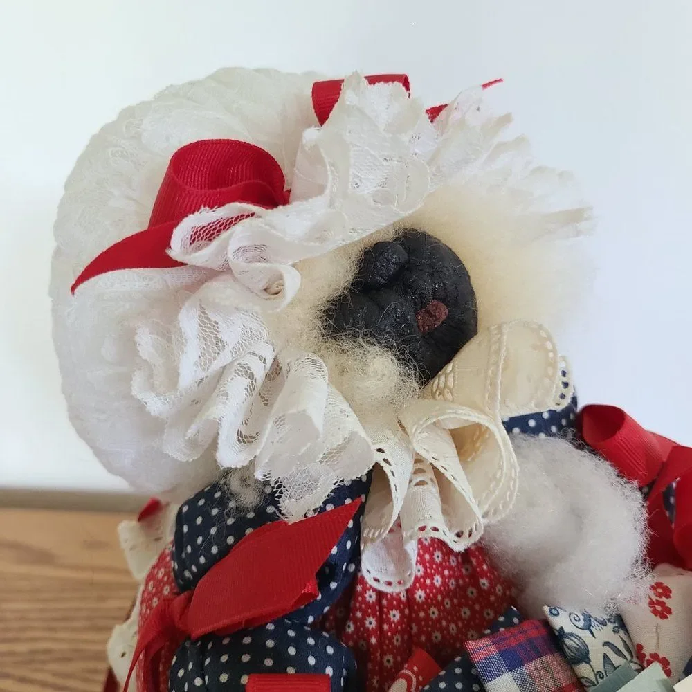 Rare Vintage Apple Whimseys Real Apple Face Appalachian Folk Art Doll Sew Granny